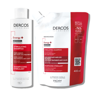 Vichy Dercos Energy шампоан против косопад 200мл + Шампоан Energy еко пълнител 400мл
