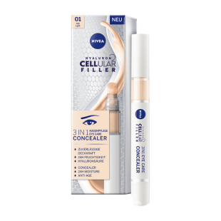NIVEA CELLULAR 3in1 Околоочен крем против бръчки и коректор светъл тон 4мл