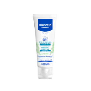 Mustela успокояващ пекторален балсам със загряващо действие преди сън 40мл