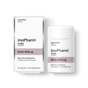 InoPharm Holistic Beauty Pure elements Биотин 5000 mcg 60 капсули
