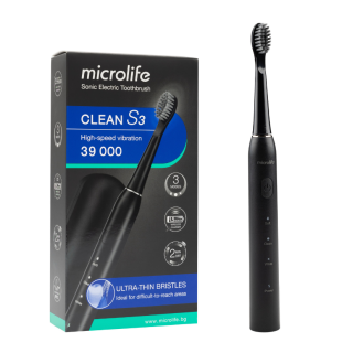 Microlife Clean S3 Sonic електрическа четка за зъби с 3 режима на работа и безжично зареждане