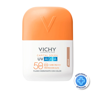 Vichy Soleil SPF50 UV AQUA Слънцезащитен флуид medium за лице 50мл 940177
