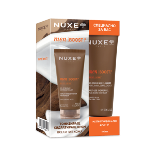 Nuxe Men Boost комплект хидратиращ гел за лице 50 мл и душ гел 100 мл