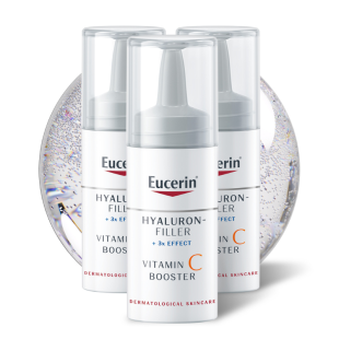 Eucerin hyaluron-filler витамин с бустер 3х8 мл
