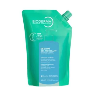 Bioderma Sebium Мoussant Измивен гел за комбинирана и мазна кожа пълнител 400мл