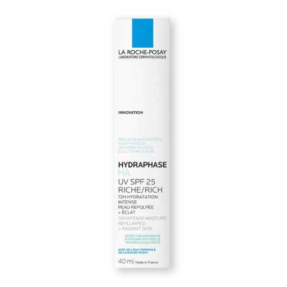 La roche-posay hydraphase HA UV Rich 72ч хидратиращ крем SPF25 40мл 846097