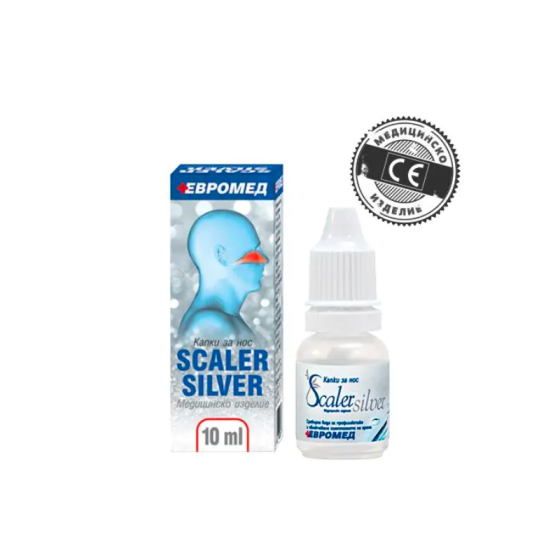 Scaler Silver капки за нос със сребърна вода 10мл