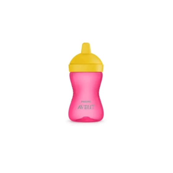 Чаша с твърд накрайник My Grippy 300мл розова 18м+ Avent