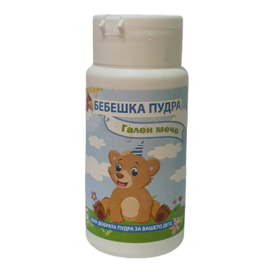 Мечо Бебешка пудра 50гр Синя Galen