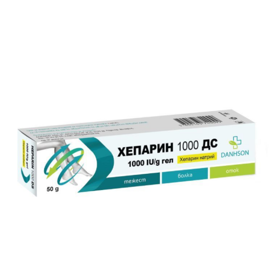 Хепарин Плюс ДС гел 1000 IU/20 mg/100 mg/1 mg/g 50 g Danhson