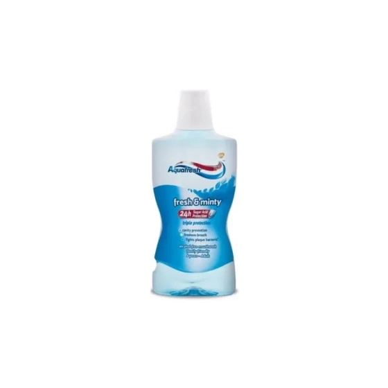 Вода за уста aquafresh fresh and minty 500мл