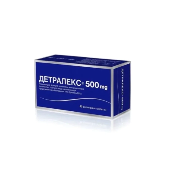 Детралекс таблетки при разширени вени и хемороиди  500мг х90