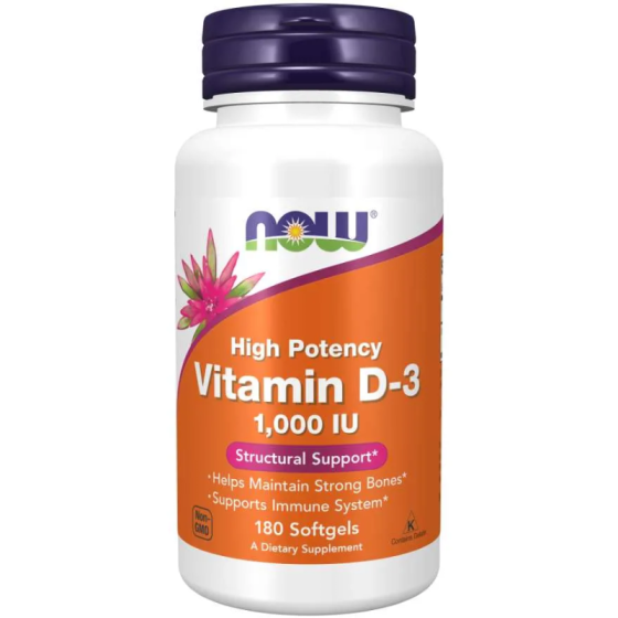 Vitamin D3 софтгел 1000IU x180