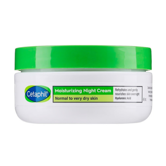 Cetaphil Хидратиращ нощен крем за за лице за нормална до много суха кожа 48мл