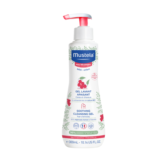 Mustela измиващ гел за коса и тяло 300мл
