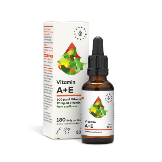 Витамин А + Е х 30 мл капки Aura Herbals