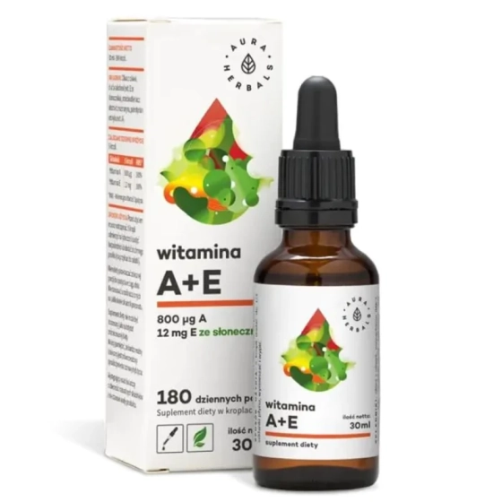 Витамин А + Е х 30 мл капки Aura Herbals