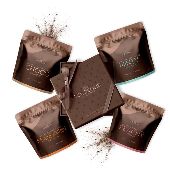 Cocosolis Skin Комплект скраб за тяло 4 броя х70 г