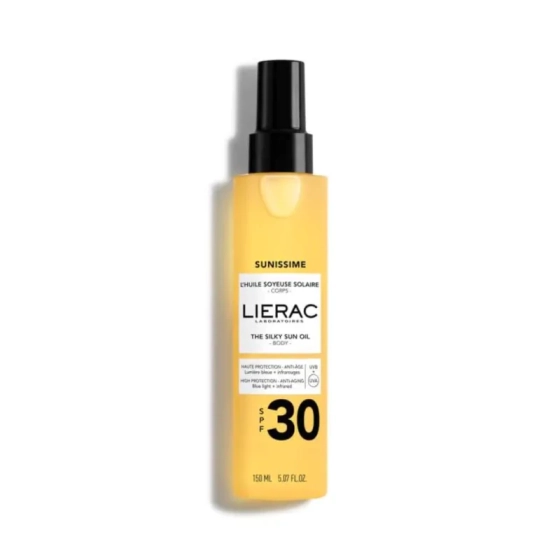 Lierac Sunissime Копринено слънцезащитно олио за тяло SPF30 150 мл