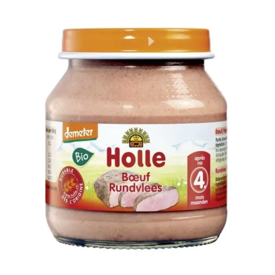 Holle Био пюре с говеждо месо 4+ месеца 125г