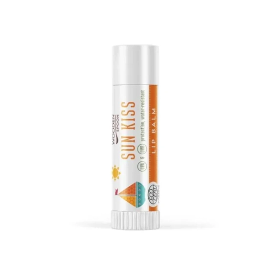 Wooden spoon Био балсам за устни SUN kiss (UV protection) 4.3мл