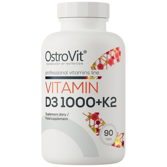 OstroVit Витамин Д - 3 1000 IU + K2 50 мкг. - 90 табл.