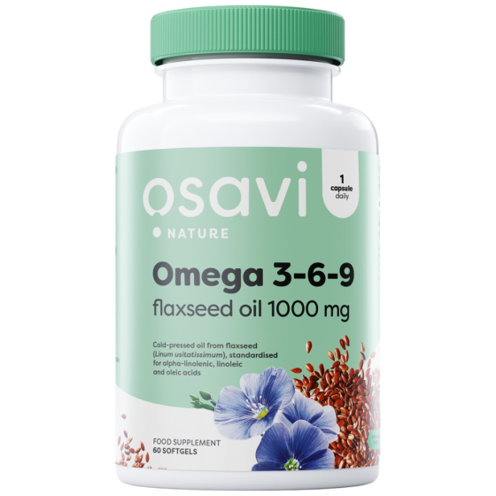 Osavi Омега 3-6-9  - пресована - 1000 мг. - 60 гел капс.