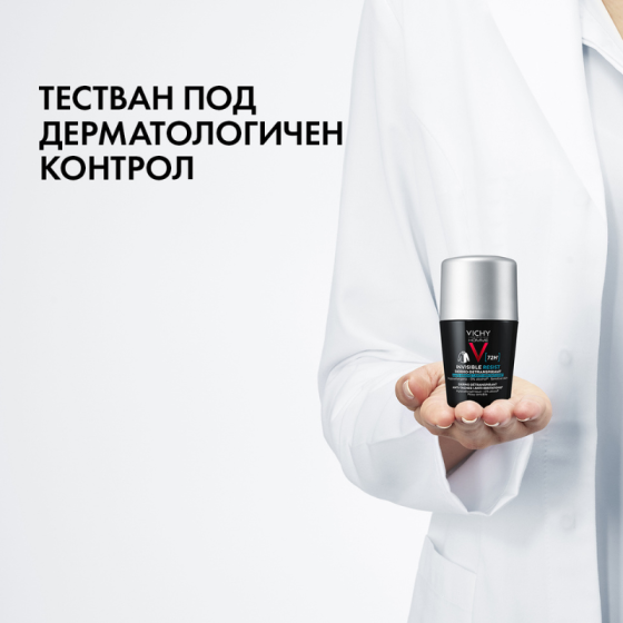 Vichy Homme дезодорант рол-он против изпотяване и раздразнения за мъже 72 часа 50мл 894234