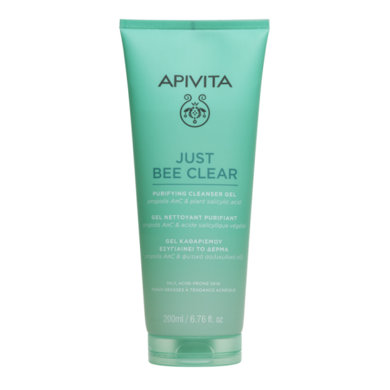 Apivita Just bee clear Почистващ гел за лице 200мл