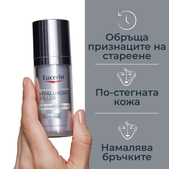 Eucerin Hyaluron-Filler Epigenetic Антиейдж серум за лице 30мл
