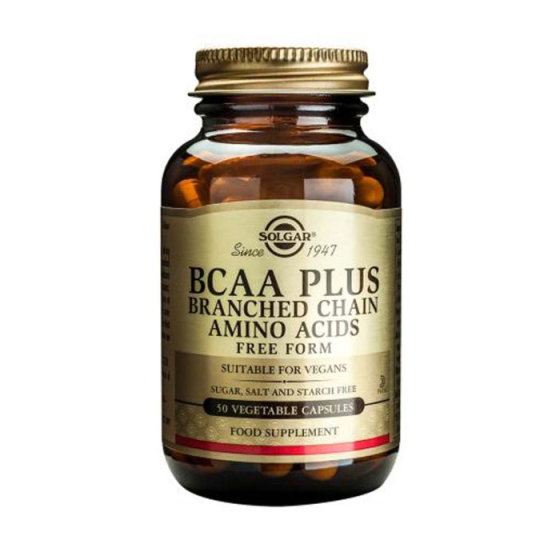 Solgar BCAA Plus Аминокиселини с разклонени вериги 50 капсули