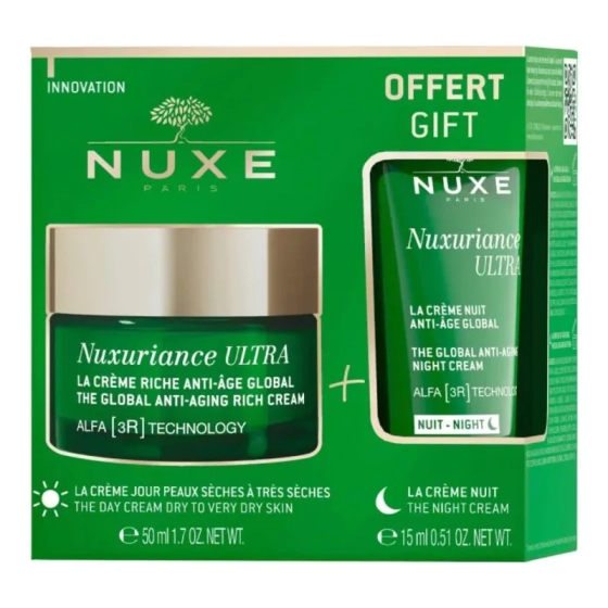 Nuxe Nuxuriance Ultra Oбогатен крем за суха кожа 50мл + Противостареещ нощен крем 15мл