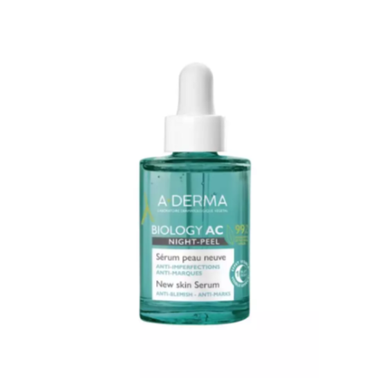 A-Derma Biology AC Нощен пилинг-серум против несъвършенства 30мл