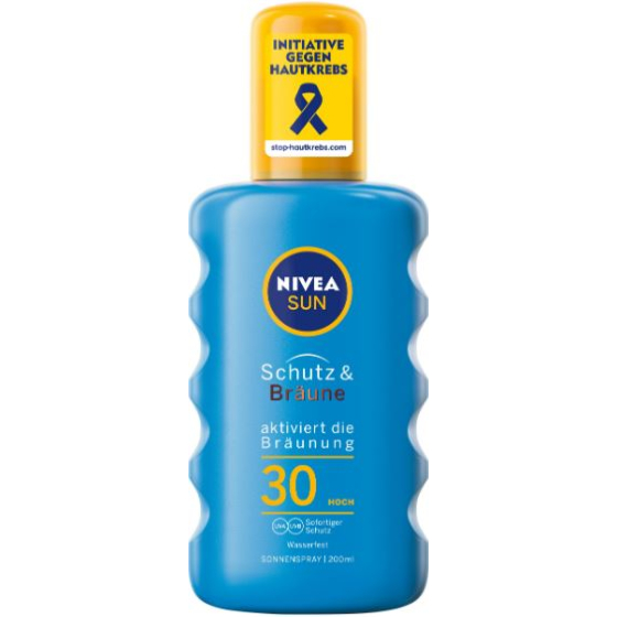 Nivea sun protect&bronze спрей spf30 200мл/85445