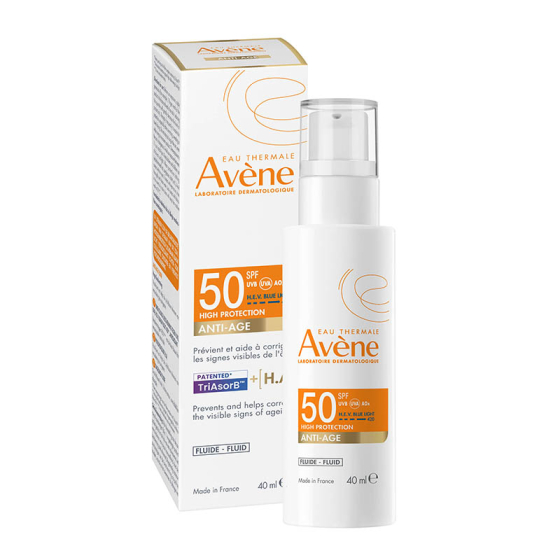 Avene Sun Слънцезащитен анти-ейдж флуид SPF50 40мл