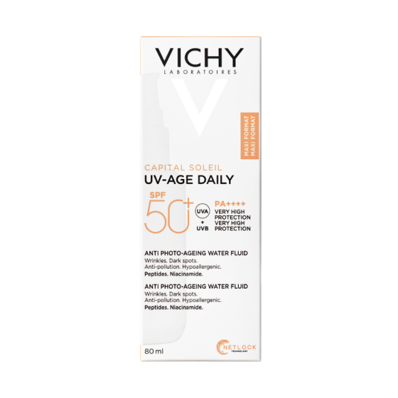 Vichy Soleil UV Age флуид за лице против фотостареене SPF50+ 80мл