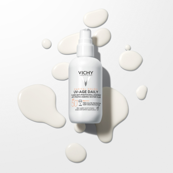 Vichy Soleil UV Age флуид за лице против фотостареене SPF50+ 80мл