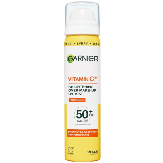 Garnier UV Спрей с витамин C за сияйна кожа SPF50+ 75мл