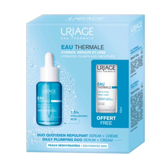 Комплект Uriage Eau Thermale Серум 30мл + Термален крем 15мл