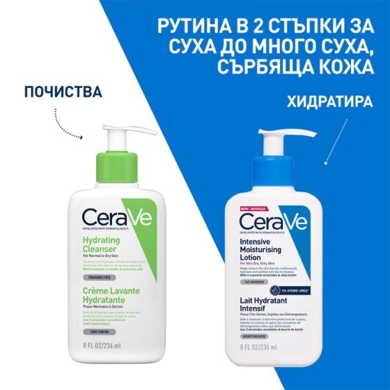 CeraVe Интензивен хидратиращ лосион с 5% хидроурея 236мл