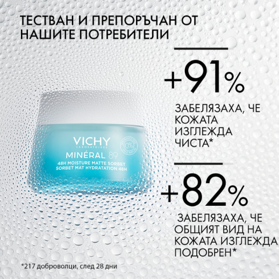 Vichy Mineral 89 Матиращ крем-сорбе за хидратация 50мл 894104