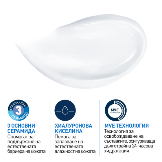 Cerave Хидратиращ измиващ крем за лице и тяло, нормална към суха кожа 473мл рефил 905602