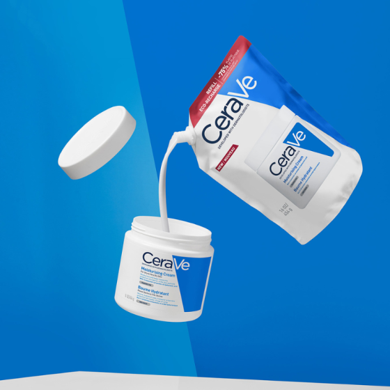 Cerave хидратиращ крем за лице и тяло, суха към много суха кожа 454г рефил 905626