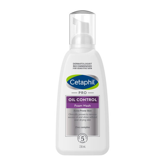 Cetaphil Pro Oil Control Измивна пяна за лице за кожа, склонна към акне 236мл Годен до: 30.11.2026 г.