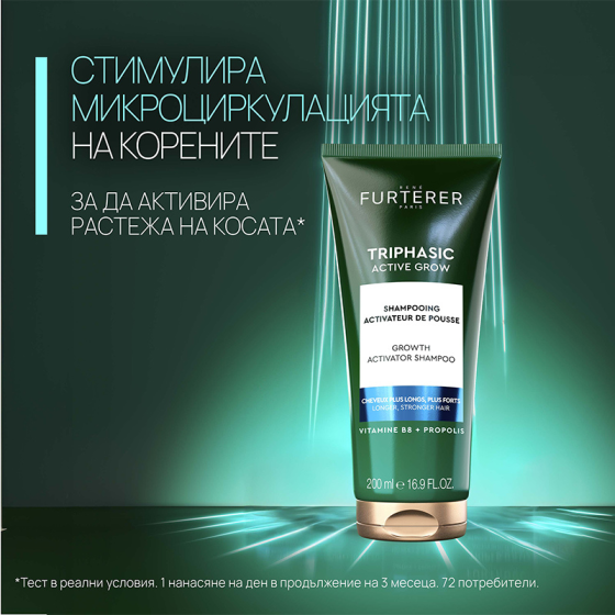 Rene Furterer Triphasic Active Grow Шампоан за стимулиране растежа на косата 200ml
