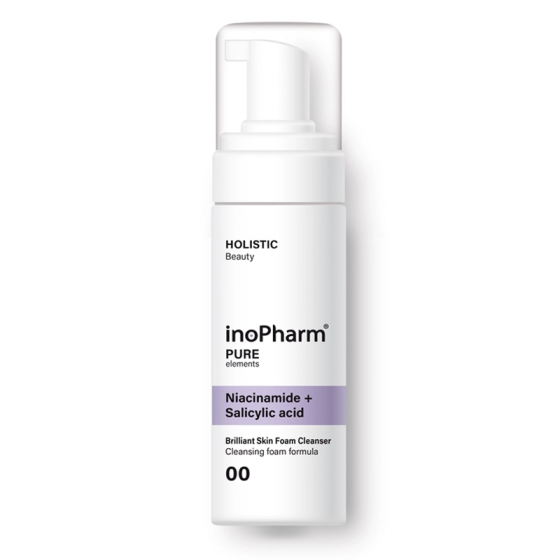 InoPharm Brilliant Измивна пяна за лице с ниацинамид и салицилова киселина 150мл