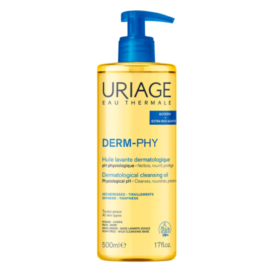 Uriage Derm-Phy Измиващ гел олио 500мл