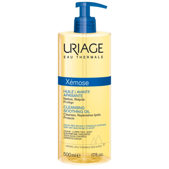 Uriage Xemose C8+ почистващо гел-олио 500мл