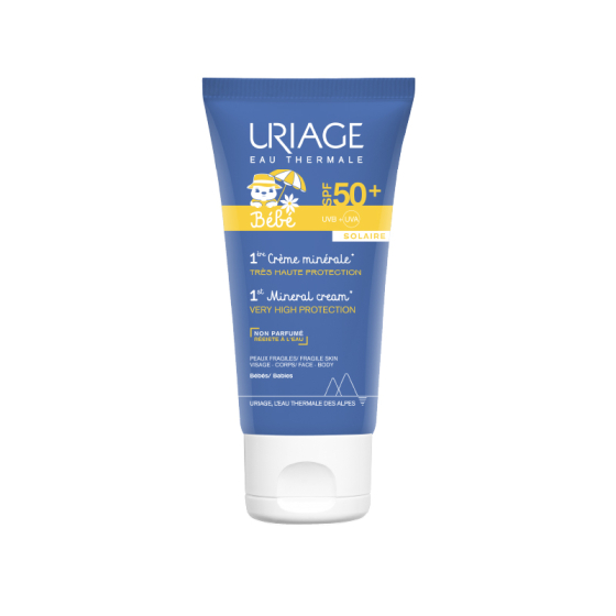 Uriage 1er слънцезащитен минерален крем за бебета и деца spf50 50мл