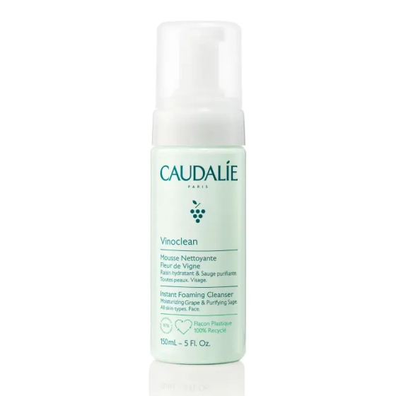 Caudalie Vinoclean Мигновено разпенваща се почистваща пяна за лице 50мл